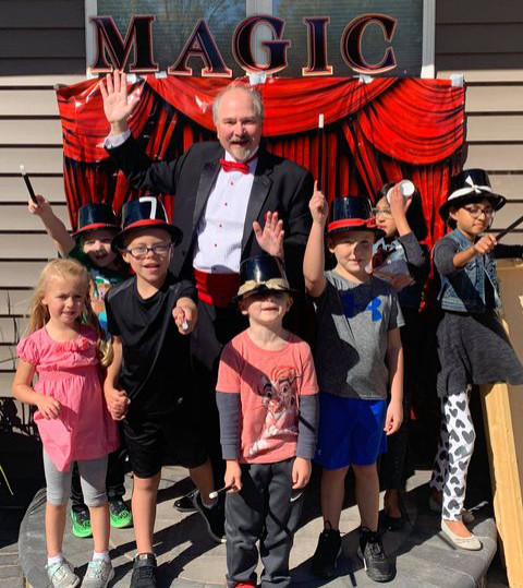 Daryl Rogers Doing Magic At Birthday Party